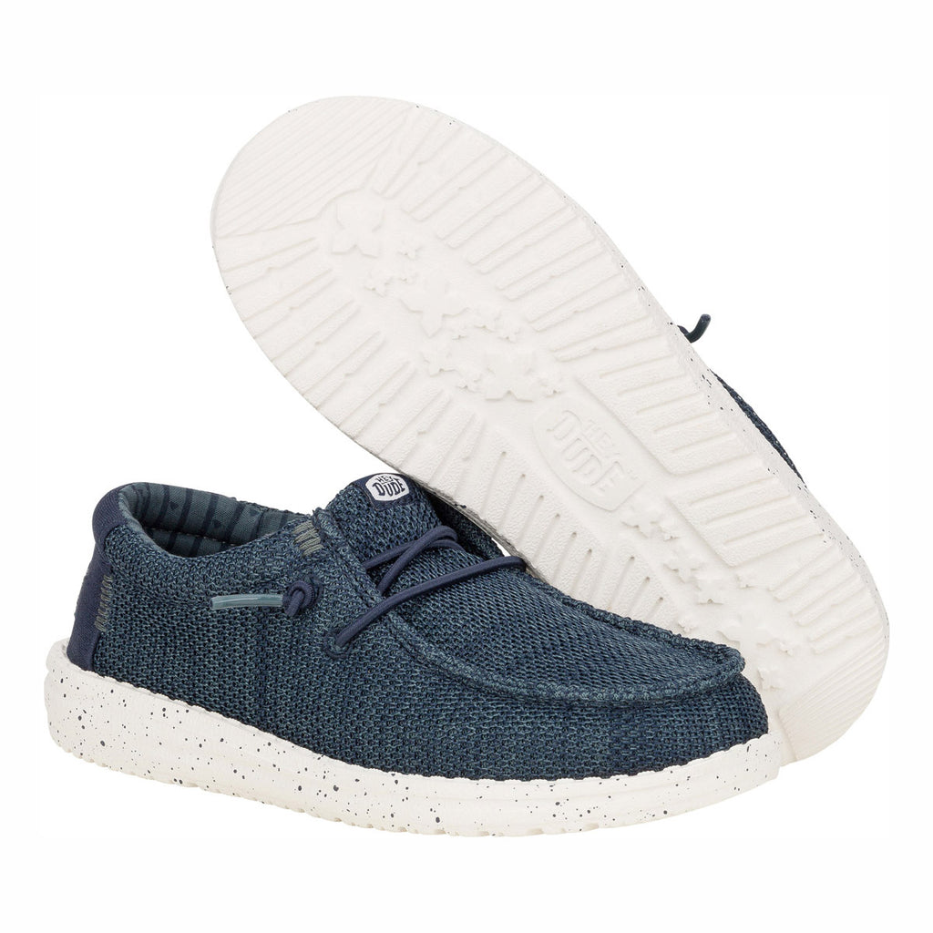 HEYDUDE Slip-On Youth Wally Y Stretch Sox Cream 42072A-410