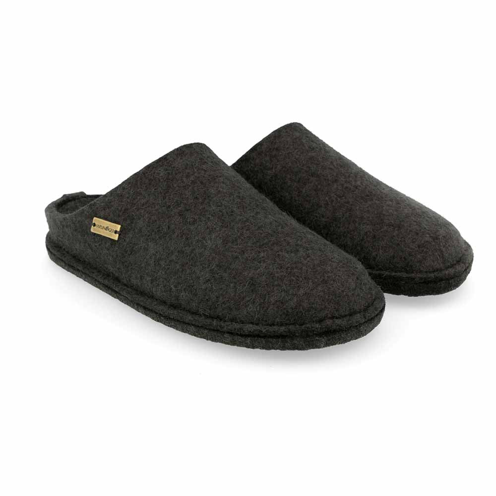 '- ["Haflinger","Pantofole","Scarpe","Uomo"] - Haflinger Flair Soft Antracite Ciabatta - Lupis SRL