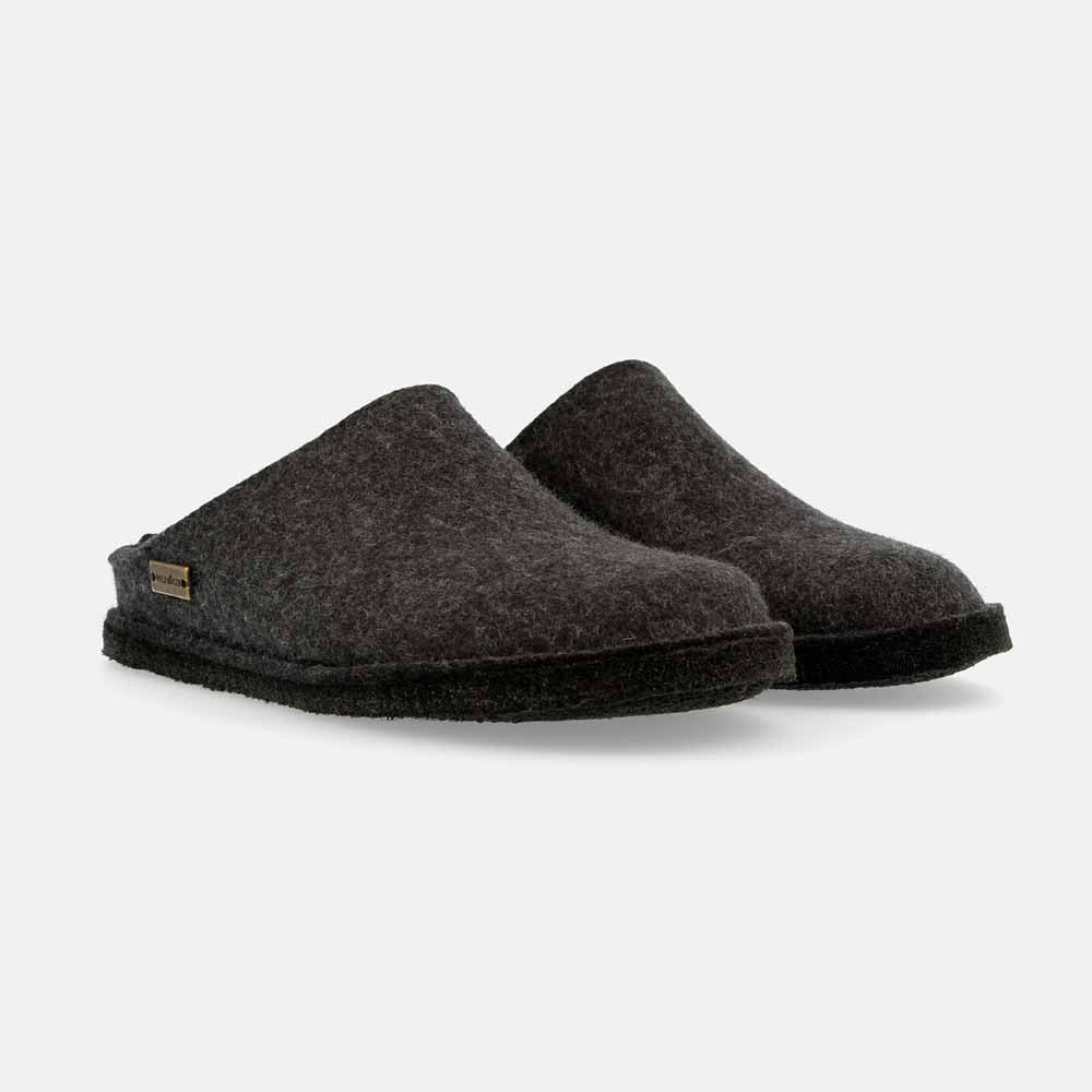 '- ["Haflinger","Pantofole","Scarpe","Uomo"] - Haflinger Flair Soft Antracite Ciabatta - Lupis SRL