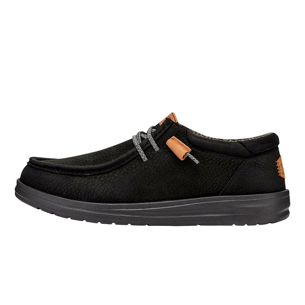 '- ["Hey Dude","Nuovo","Scarpe","Slip-on","Uomo"] - Hey Dude Wally Grip Craft Leather Black - Lupis SRL