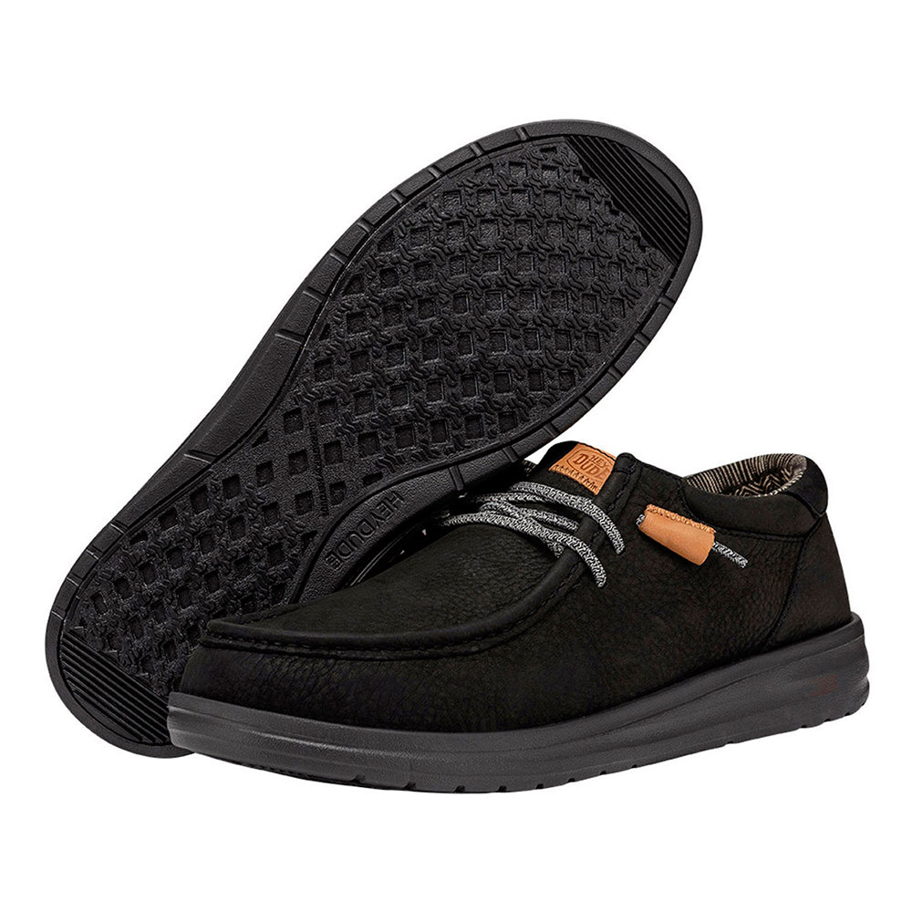 '- ["Hey Dude","Nuovo","Scarpe","Slip-on","Uomo"] - Hey Dude Wally Grip Craft Leather Black - Lupis SRL