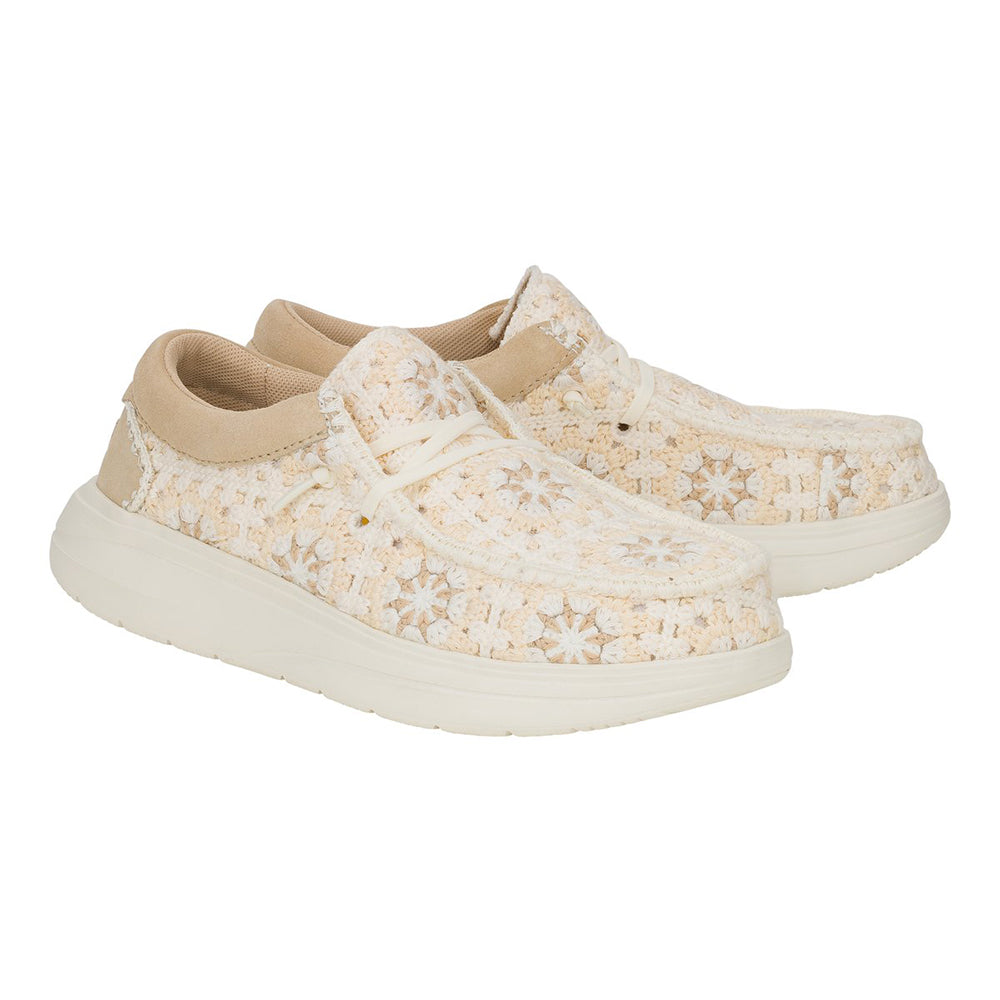 '- ["Hey Dude","PE25","Scarpe","Scarpe sportive"] - Hey Dude Wendy COMF Cottage Crochet Tan Multi 43728-2UG - Lupis SRL