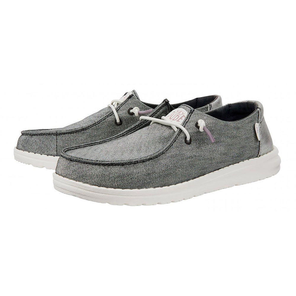 '- ["Hey Dude","PE25","Scarpe","Scarpe sportive"] - Hey Dude Wendy Metallic Sparkle Charcoal 41082-025 - Lupis SRL