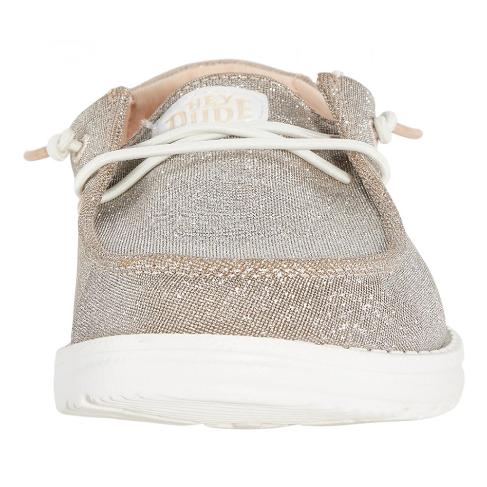 '- ["HEYDUDE","Kids","PE25","Scarpe","Scarpe sportive","Slip-on","Toddler"] - HEYDUDE Wendy T Metallic Sparkle Rose Gold 41107-7D9 - Lupis SRL