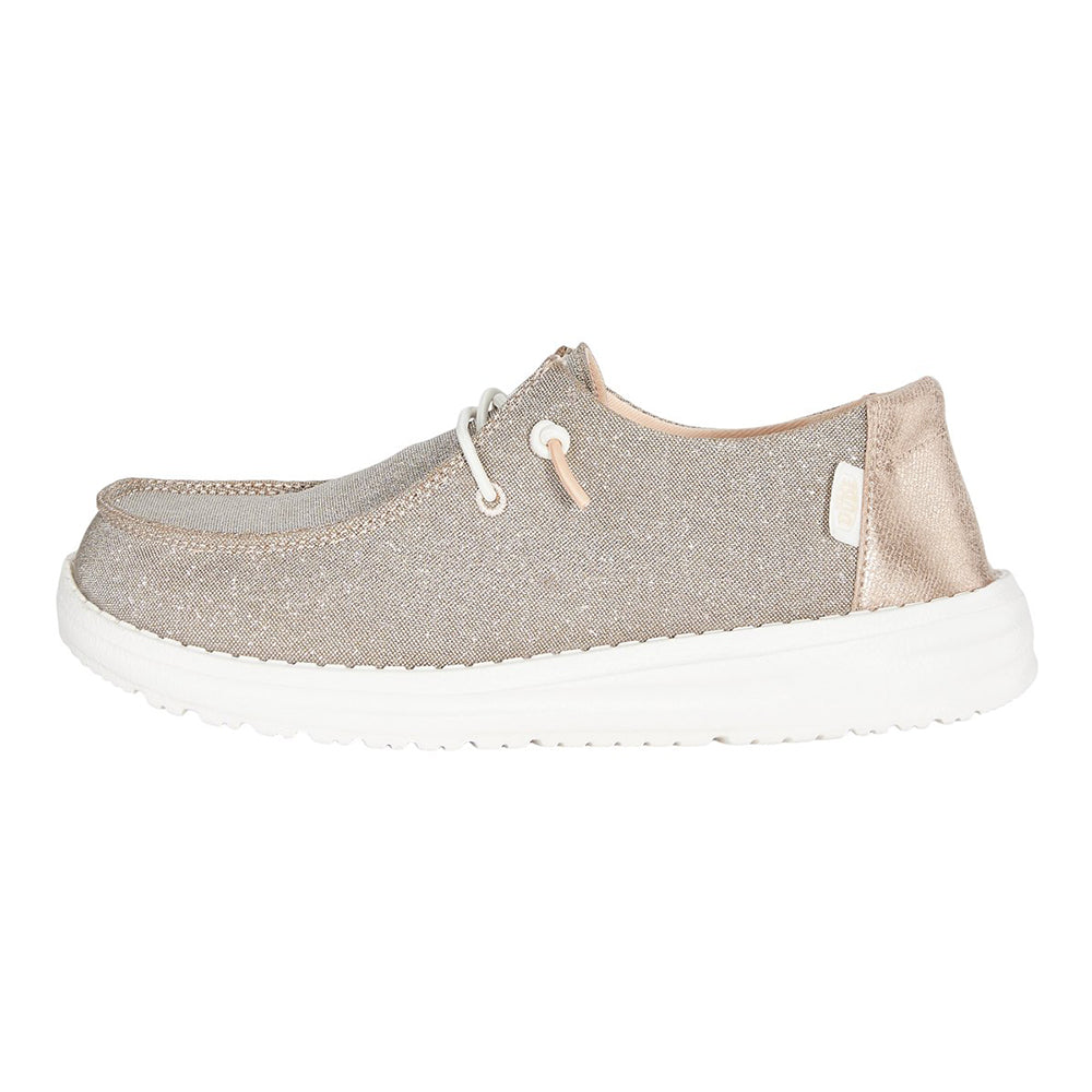 '- ["HEYDUDE","Kids","PE25","Scarpe","Scarpe sportive","Slip-on","Toddler"] - HEYDUDE Wendy T Metallic Sparkle Rose Gold 41107-7D9 - Lupis SRL