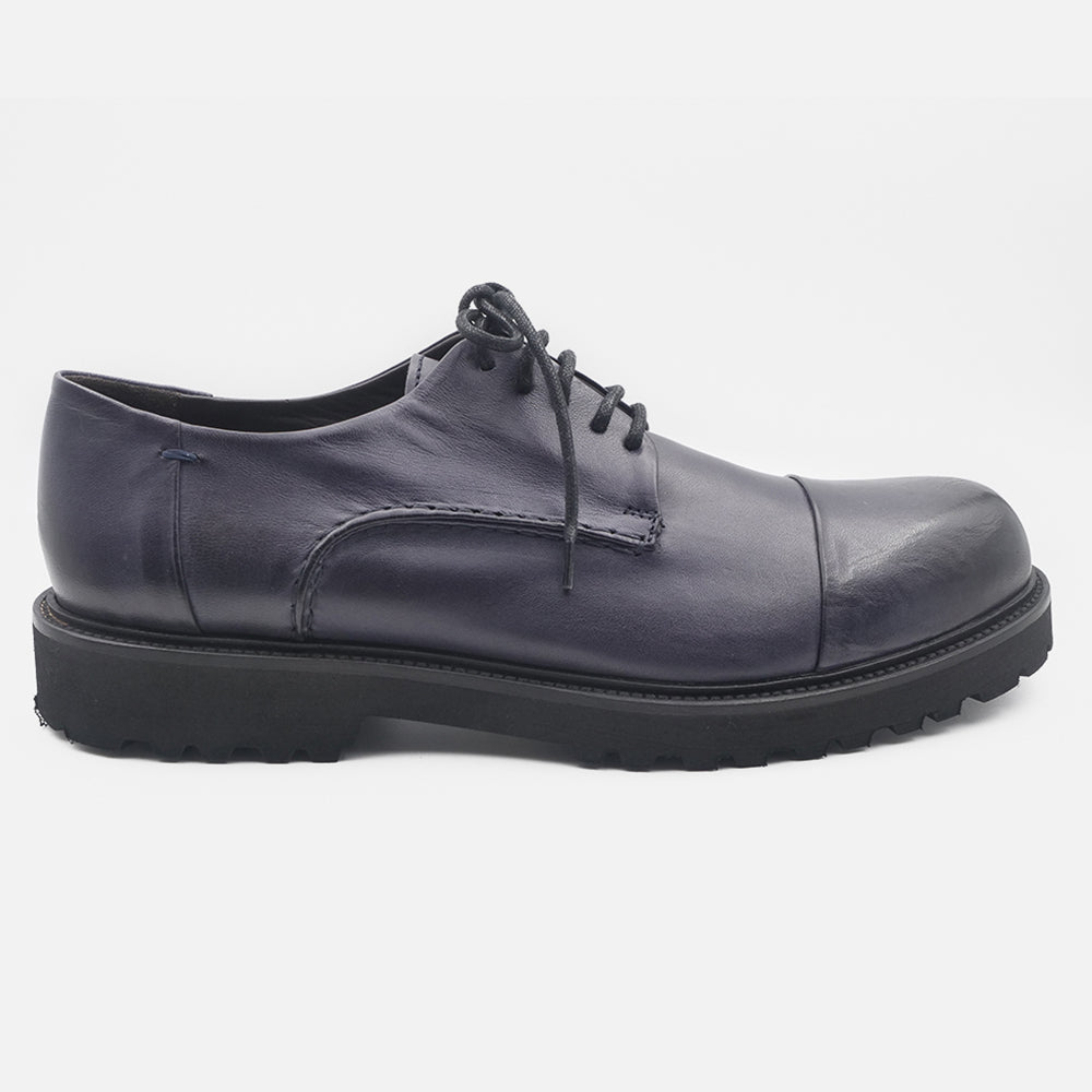 '- ["Artigianato","Derby","JP\/DAVID","Nuovo","Scarpe","Uomo"] - JP/DAVID Papua Blu Scuro 36526/40 - Lupis SRL