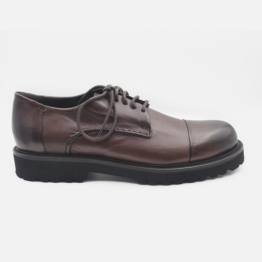 '- ["Artigianato","Derby","JP\/DAVID","Nuovo","Scarpe","Uomo"] - JP/DAVID Papua Bronzato Testa Di Moro 36526/40 - Lupis SRL