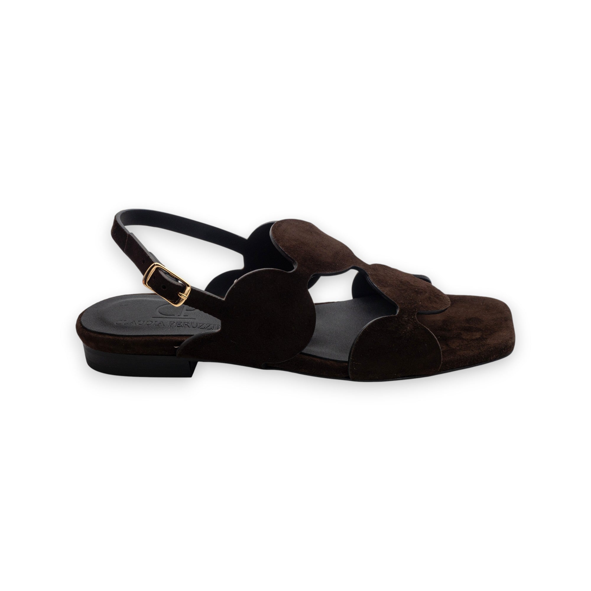 Kalos Women's Suede Dark Brown Sandals KA2502-TDM