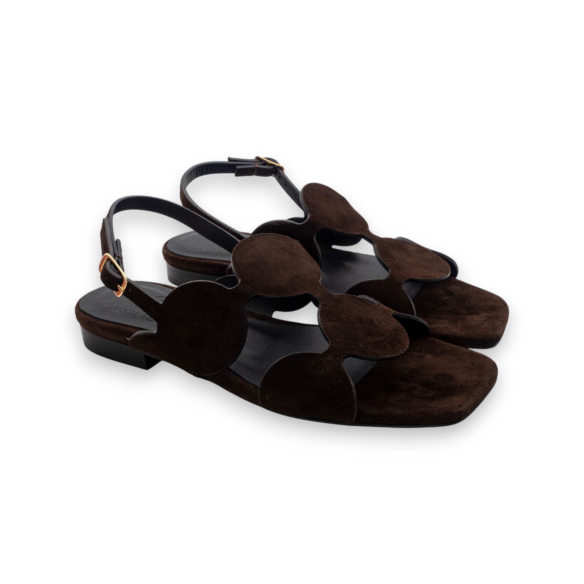 Kalos Women's Suede Dark Brown Sandals KA2502-TDM
