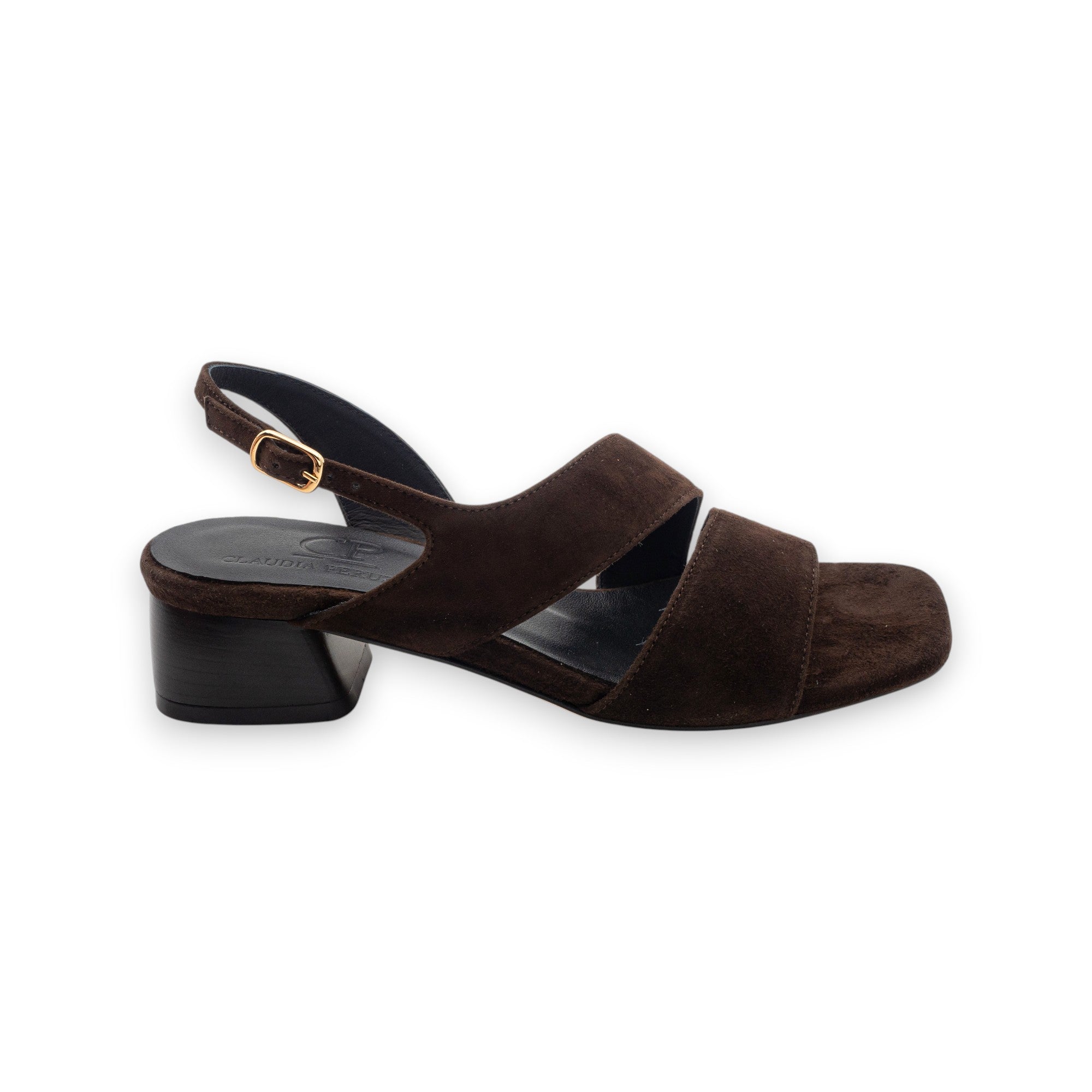 Kalos Women's Suede Dark Brown Sandals KA2615-TDM