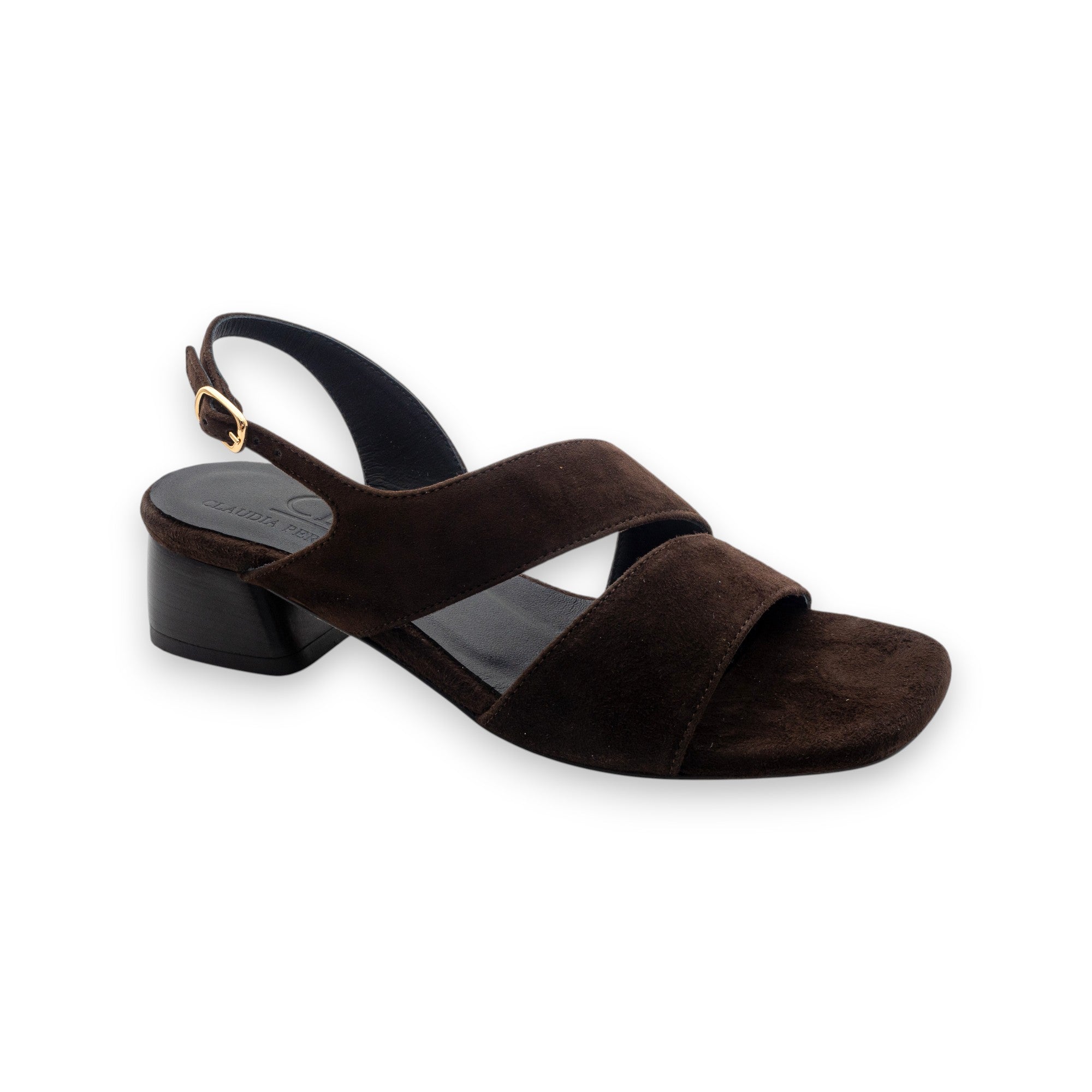 Kalos Women's Suede Dark Brown Sandals KA2615-TDM