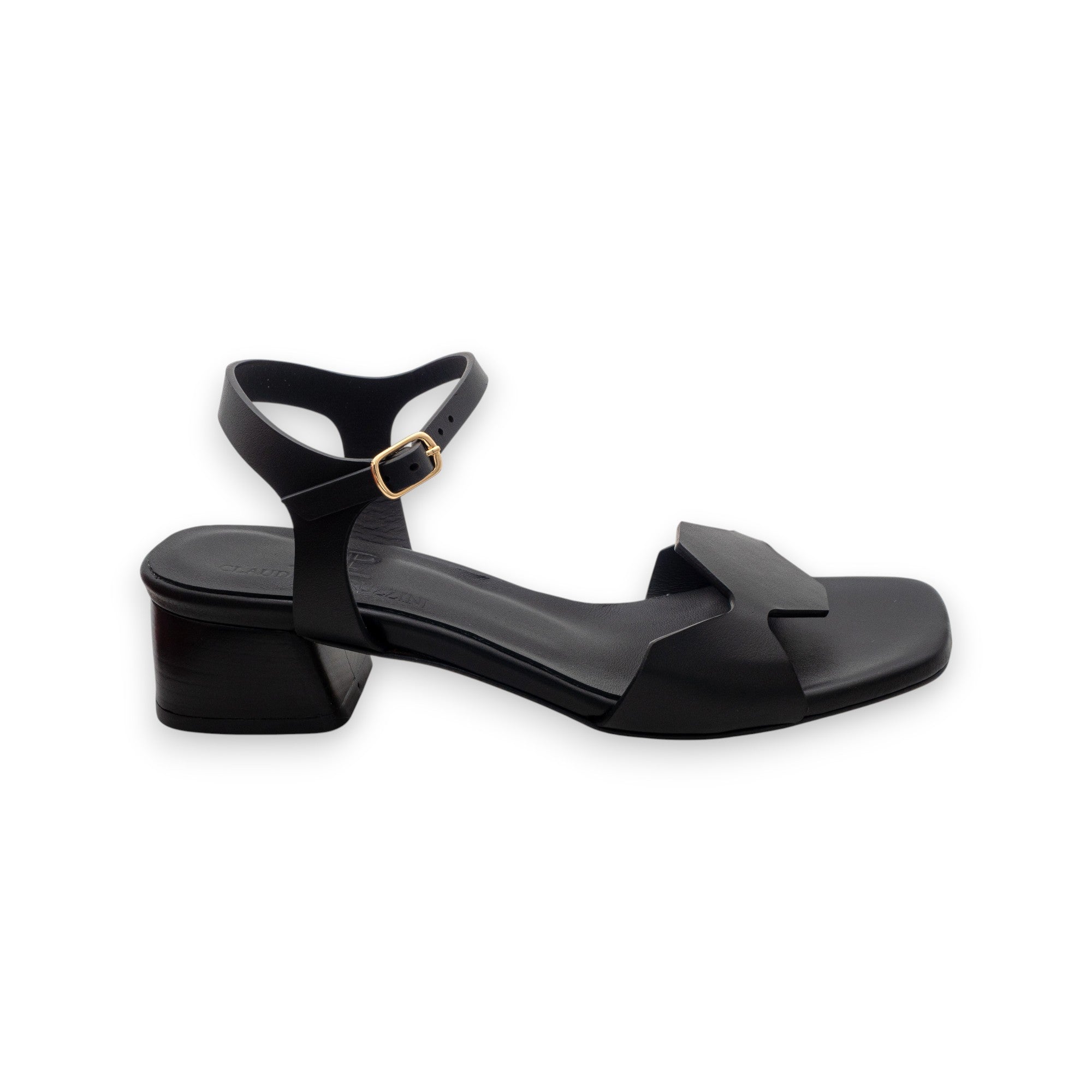 Kalos Women's Black Calf Leather Sandals KA2609-NERO