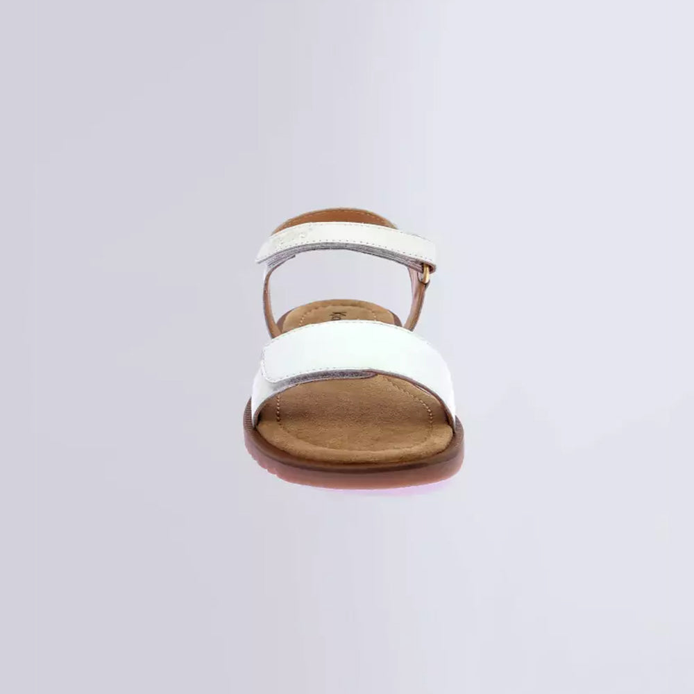 '- ["Kickers","Kids","PE25","Sandali","Scarpe"] - Kickers Kick Braida Nappa White - Lupis SRL