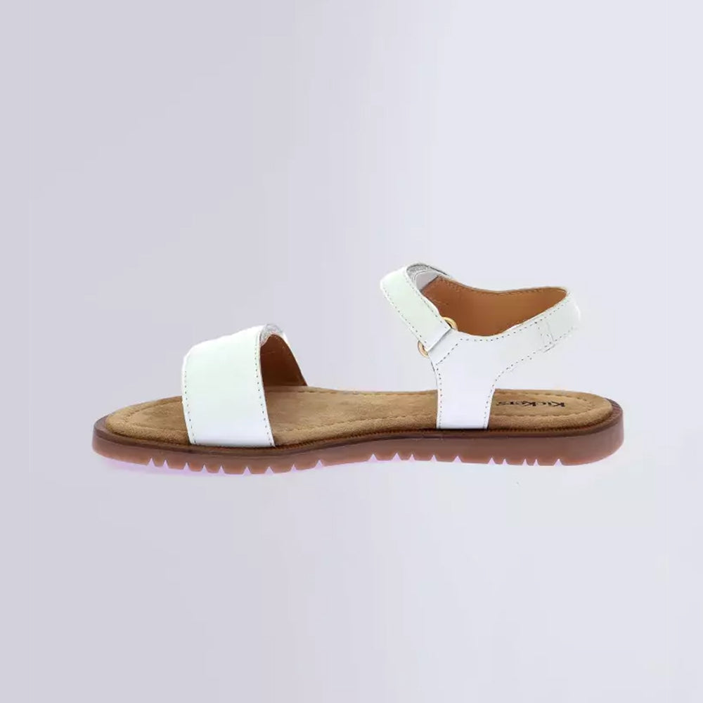 '- ["Kickers","Kids","PE25","Sandali","Scarpe"] - Kickers Kick Braida Nappa White - Lupis SRL