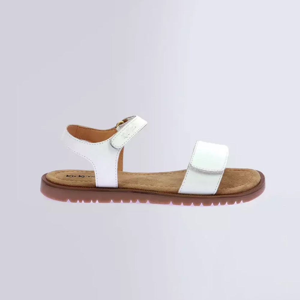 '- ["Kickers","Kids","PE25","Sandali","Scarpe"] - Kickers Kick Braida Nappa White - Lupis SRL
