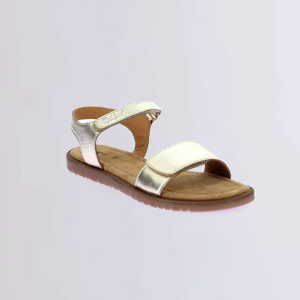 '- ["Kickers","Kids","PE25","Sandali","Scarpe","Toddler"] - Kickers Kick Braida Sheep Metal Gold - Lupis SRL