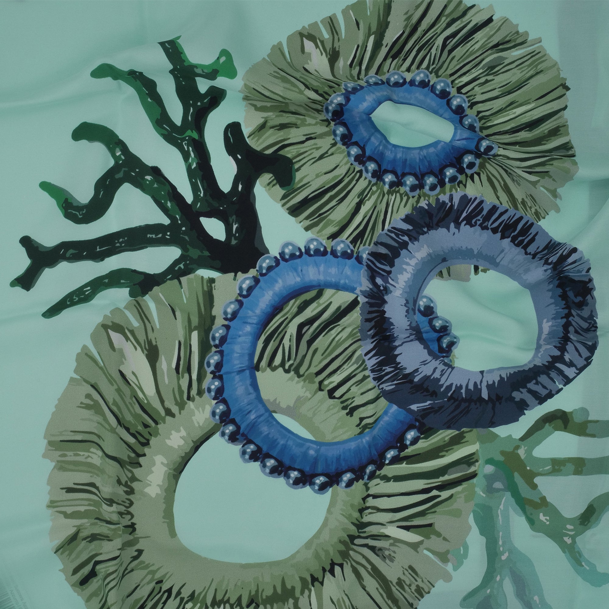 '- ["Accessori","Donna","Kontessa","Nuovo"] - Kontessa Foulard Suocera Azzurro 9208 - Lupis SRL