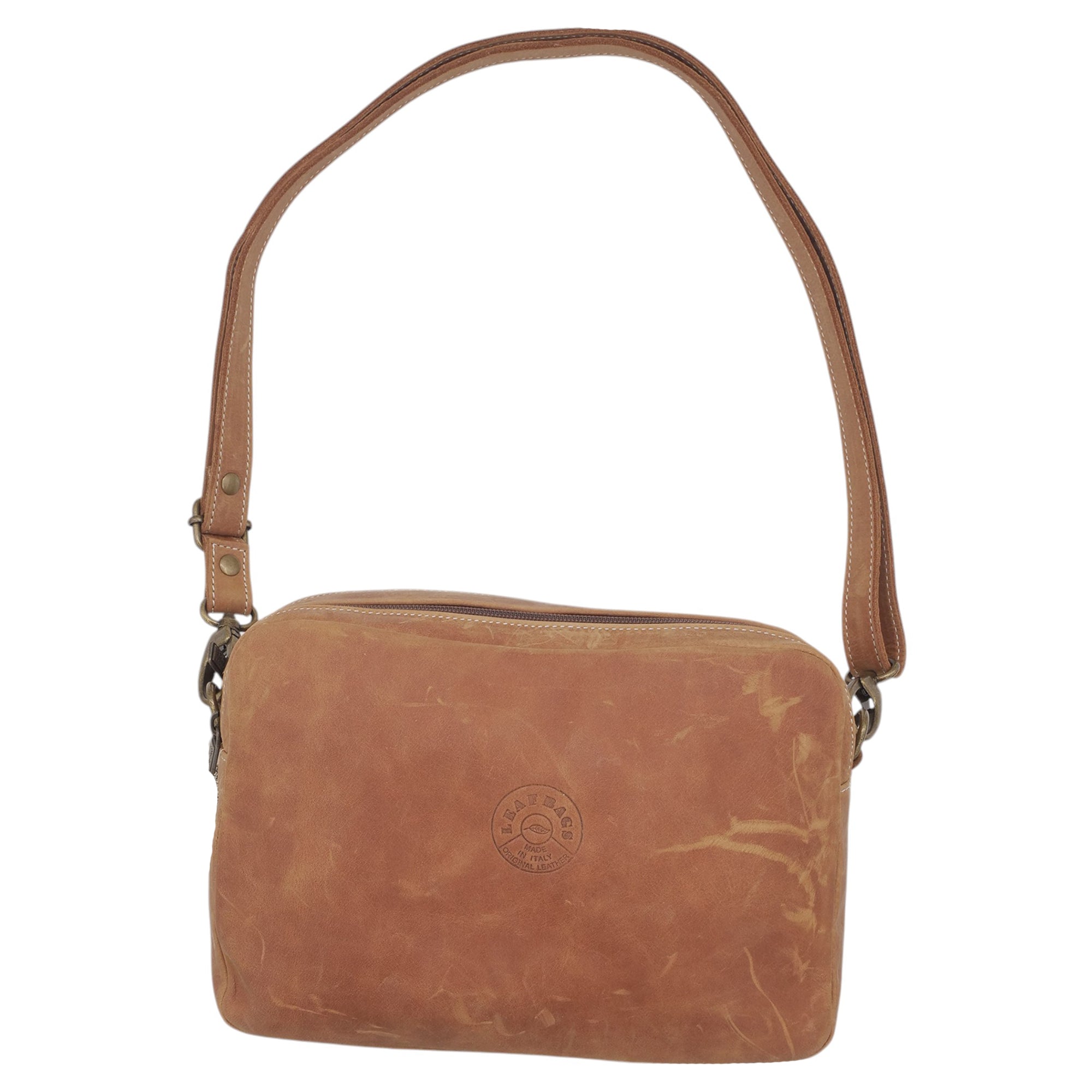 '- ["Accessori","Artigianato","Borse","Donna","Leaf Bags","Nuovo"] - Leaf Bags Borsa Cuoio Pelle Invecchiato 3653I - Lupis SRL