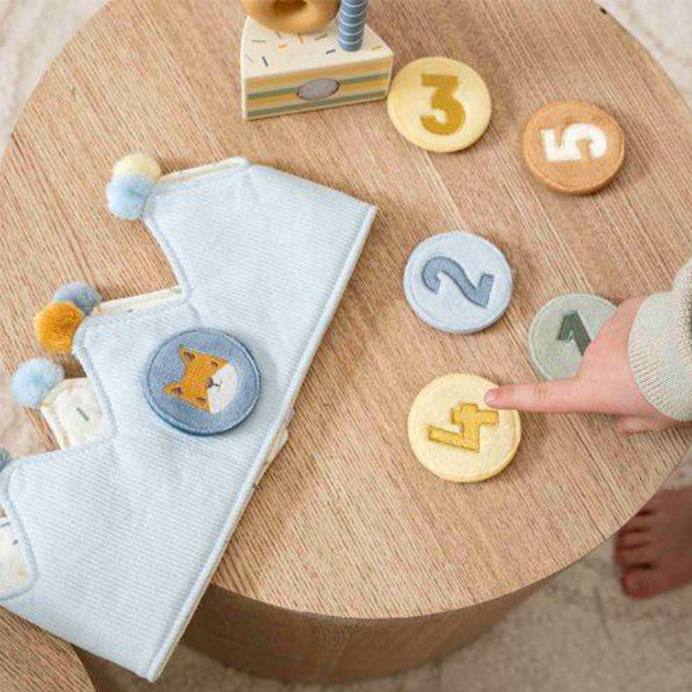'- ["Accessori","FW25","Giocattoli","Infant","Kids","Little Dutch","Toddler"] - Giocattolo Little Dutch Corona Compleanno con numeri blu LD45162 - Lupis SRL