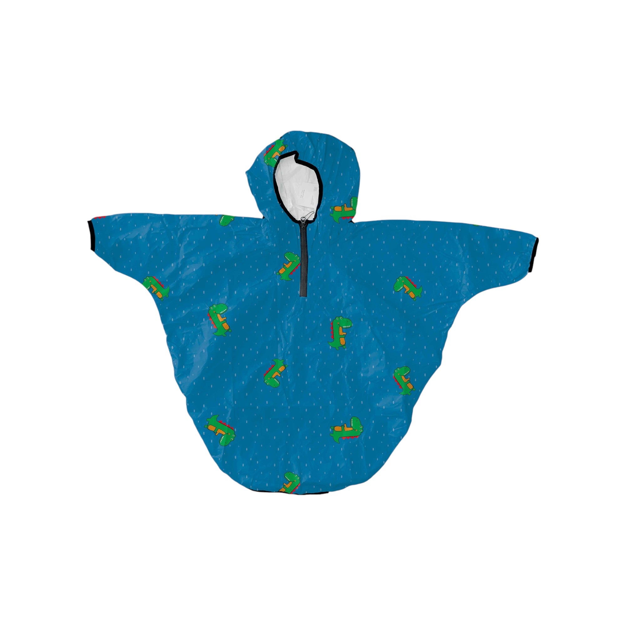 '- ["Abbigliamento","FW25","Kids","Mantella","Mr. Tiggle"] - Mantella Unisex Mr. Tiggle Rain Cape Dinosauro Tyvek Blue R-CAPE-100-033 - Lupis SRL