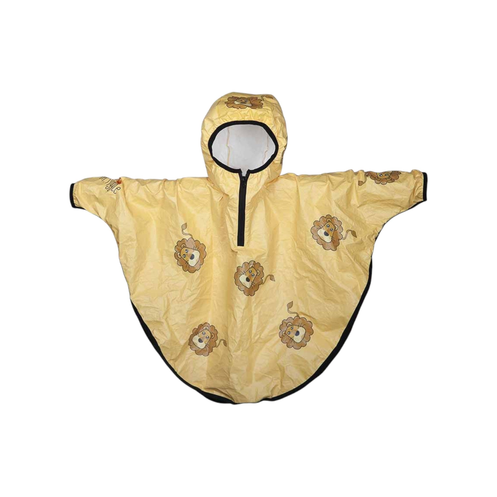 '- ["Abbigliamento","FW25","Kids","Mantella","Mr. Tiggle"] - Mantella Unisex Mr. Tiggle Rain Cape Leone Tyvek Giallo R Cape 100 019 - Lupis SRL