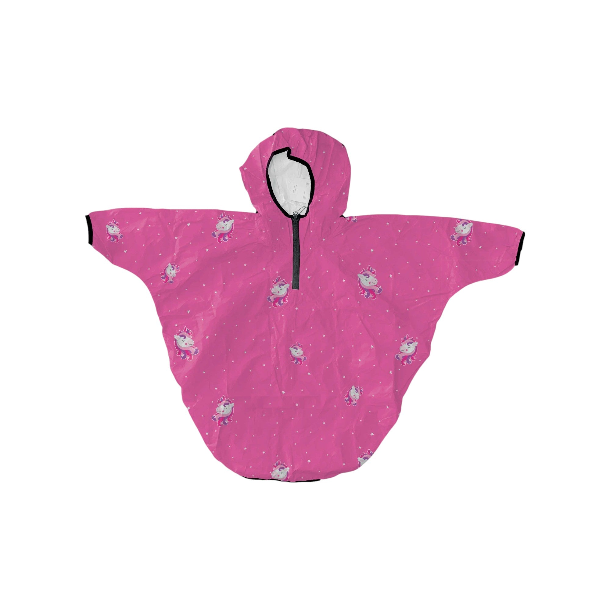 '- ["Abbigliamento","FW25","Kids","Mantella","Mr. Tiggle"] - Mantella Unisex Mr. Tiggle Rain Cape Unicorno Tyvek Pink R Cape 100 036 - Lupis SRL