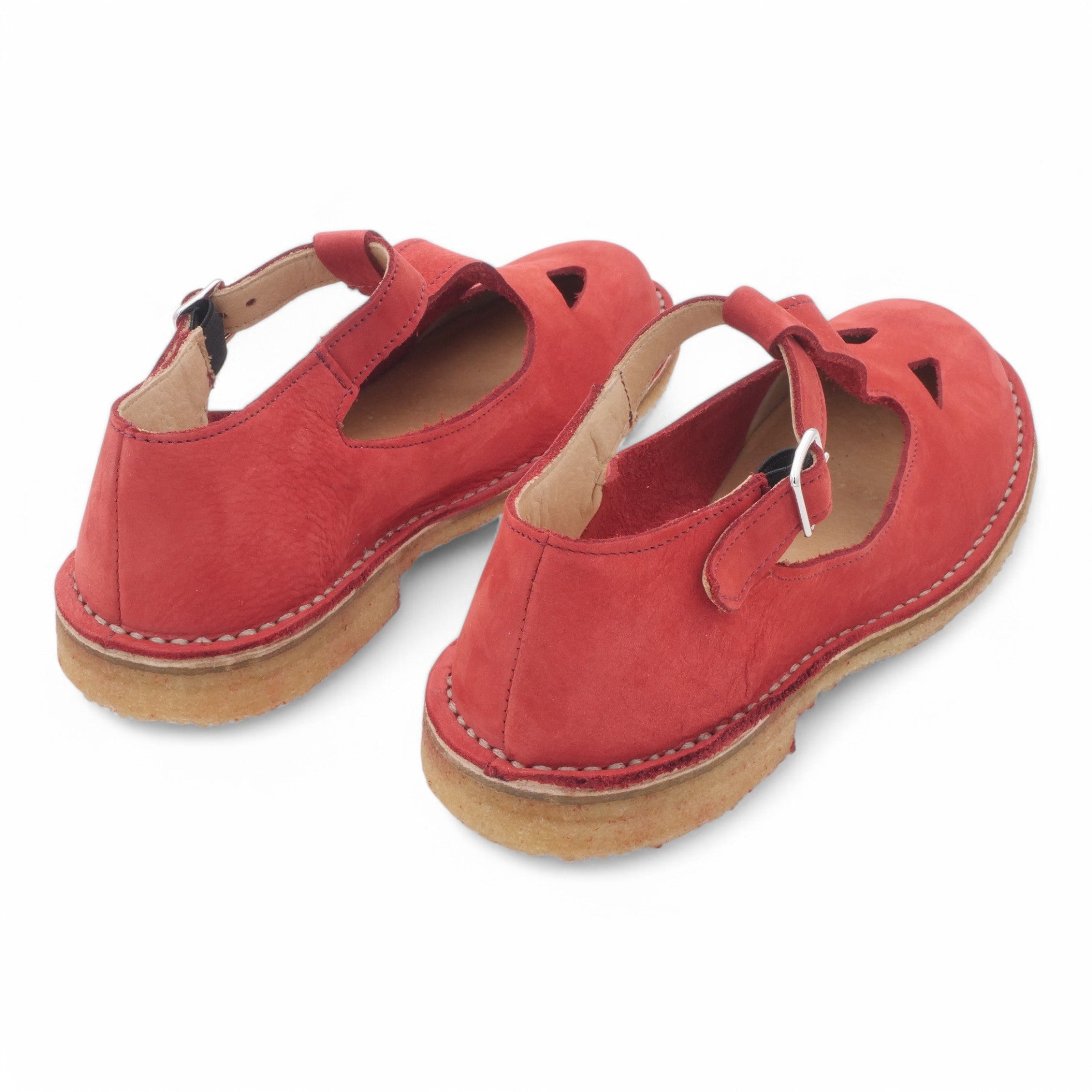 '- ["Artigianato","Donna","Manufatto Toscano Vinci","PE25","Sandali Eleganti","Scarpe"] - Manufatto Toscano Vinci Nabuk Rosso 3 - Lupis SRL