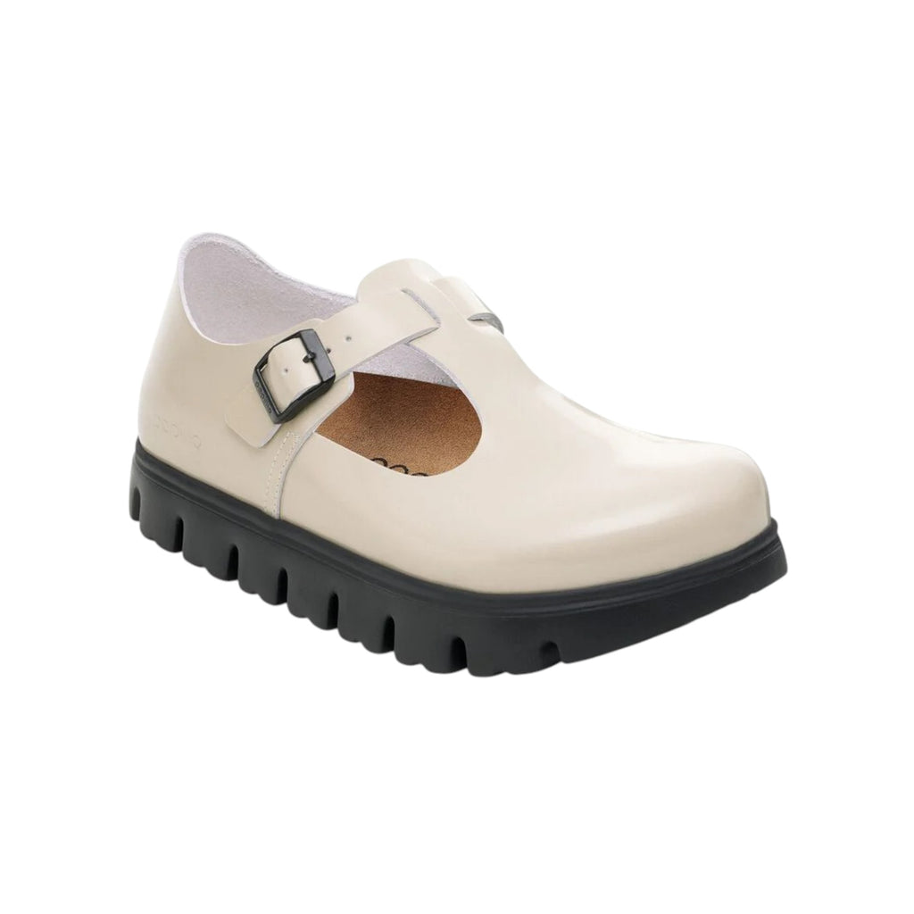 Mary Jane Donna Birkenstock Paris Chunky Pelle Oyster 1030559