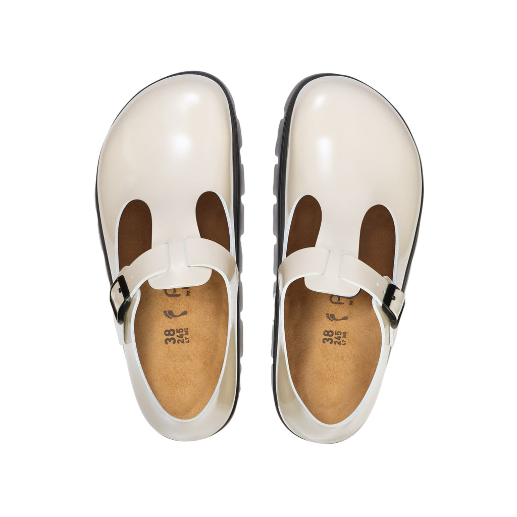 Mary Jane Donna Birkenstock Paris Chunky Pelle Oyster 1030559