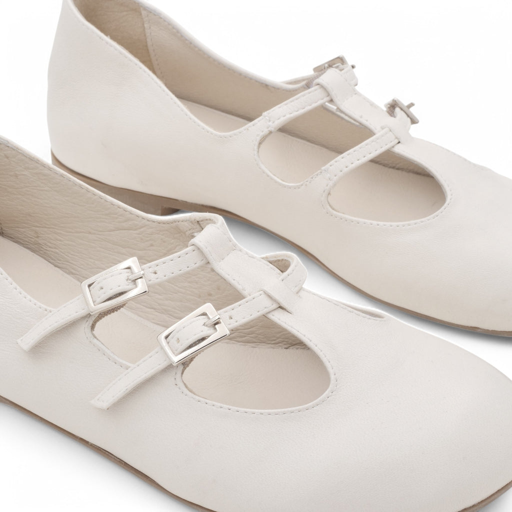 '- ["Artigianato","Ballerine","Eva Picci","PE25","Scarpe"] - Mary Jane da Donna Eva Picci Missouri Osso EIOLE03-03 - Lupis SRL