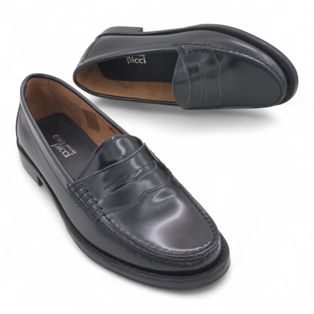 '- ["Artigianato","Donna","Eva Picci","Mocassini","Scarpe"] - Mocassini Da Donna Eva Picci 0401 VI Abras Nero C Gom - Lupis SRL