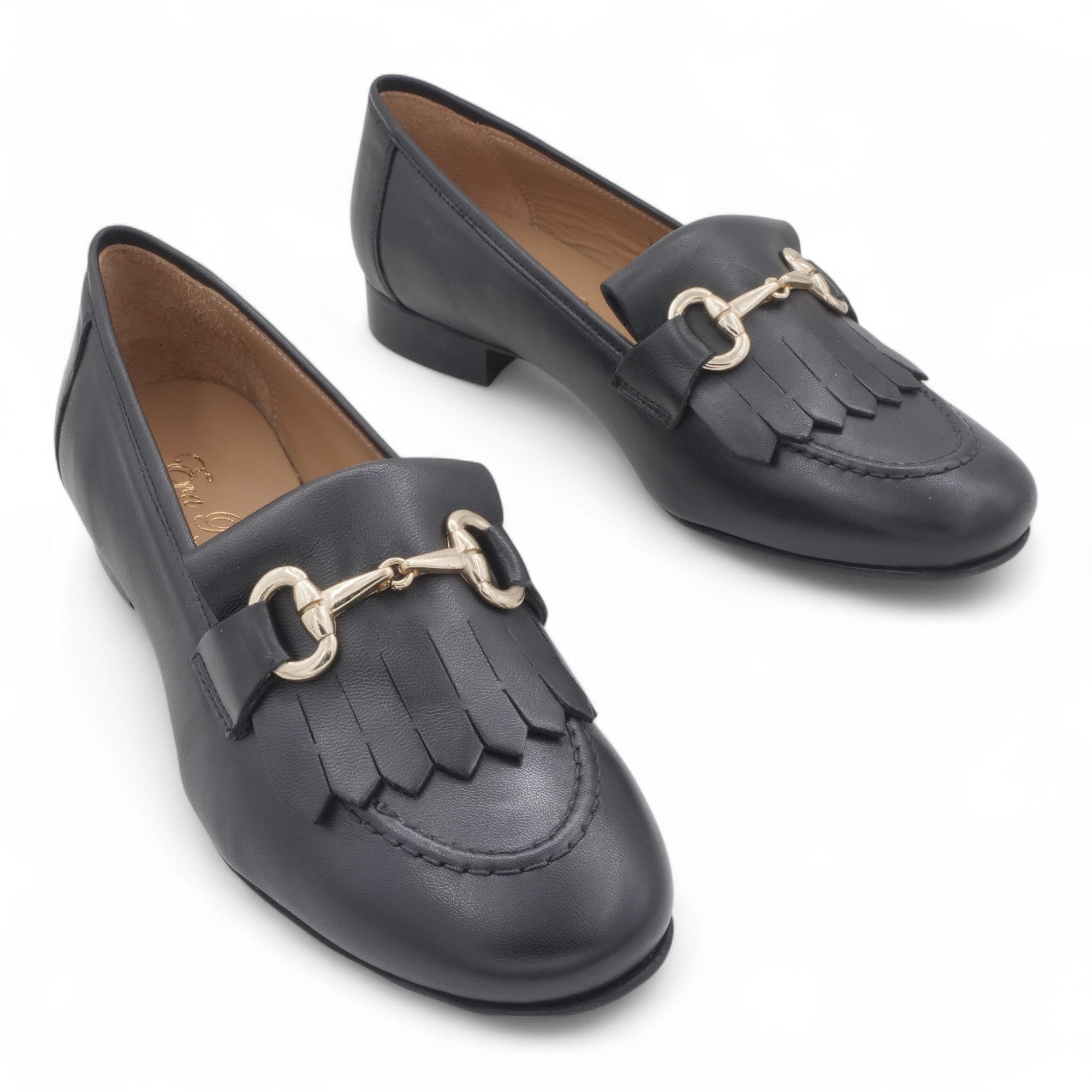 '- ["Artigianato","Donna","Eva Picci","Mocassini","Scarpe"] - Mocassini Da Donna Eva Picci 1430 Pelle Nero - Lupis SRL