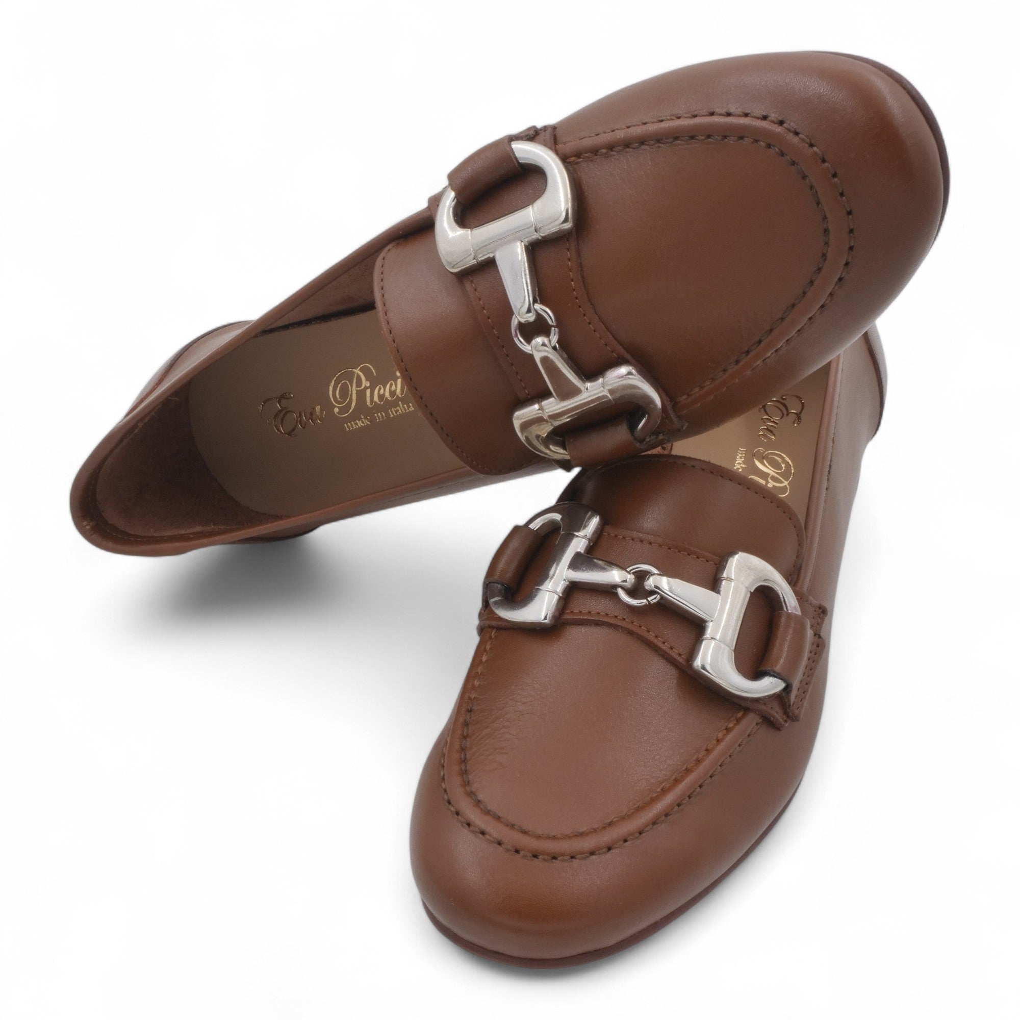'- ["Artigianato","Donna","Eva Picci","Mocassini","Scarpe"] - Mocassini Da Donna Eva Picci 1432 Pelle Cuoio - Lupis SRL