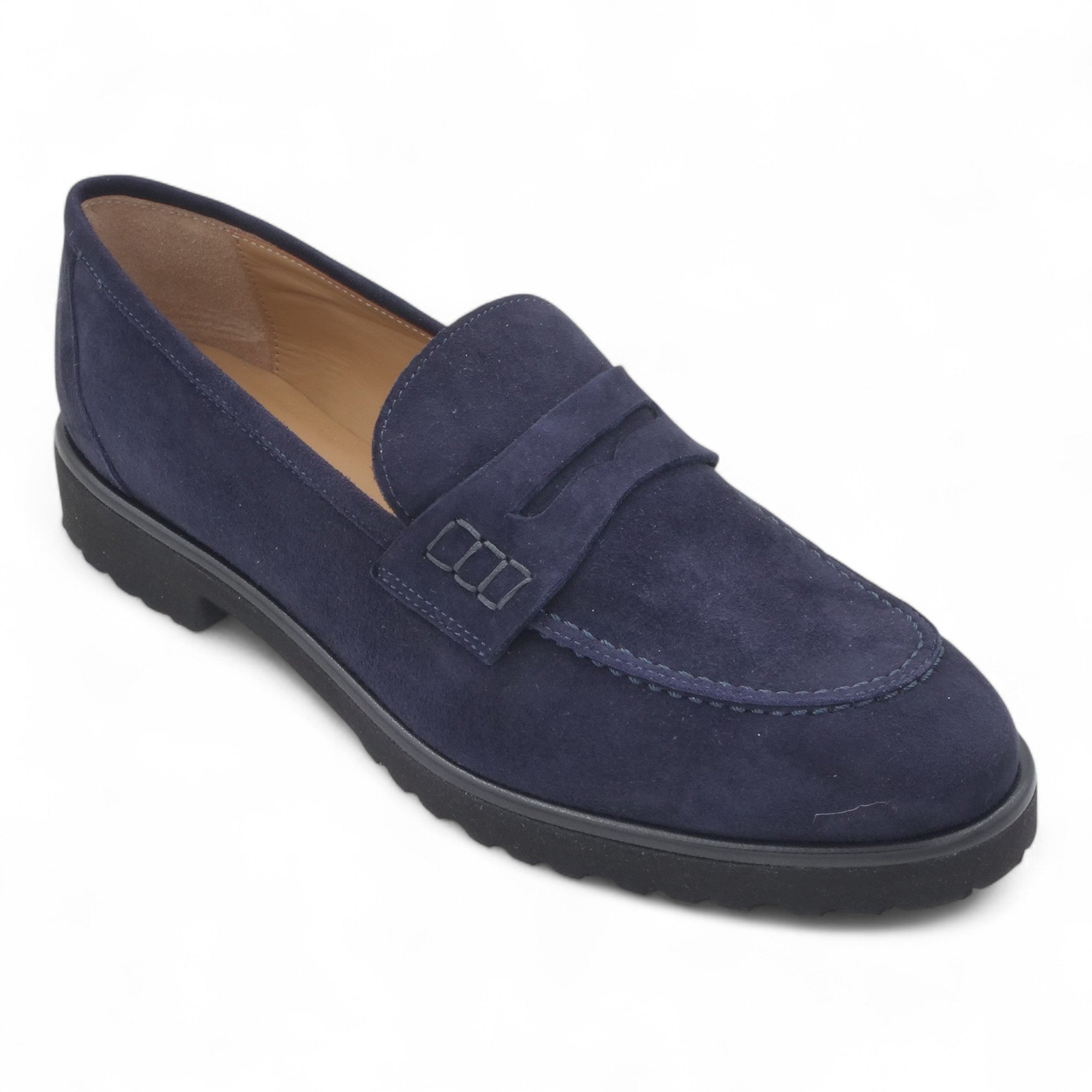 '- ["Artigianato","Donna","Eva Picci","FW24","Mocassini","Scarpe"] - Mocassini Da Donna Eva Picci XL Camoscio Blu 1803 - Lupis SRL