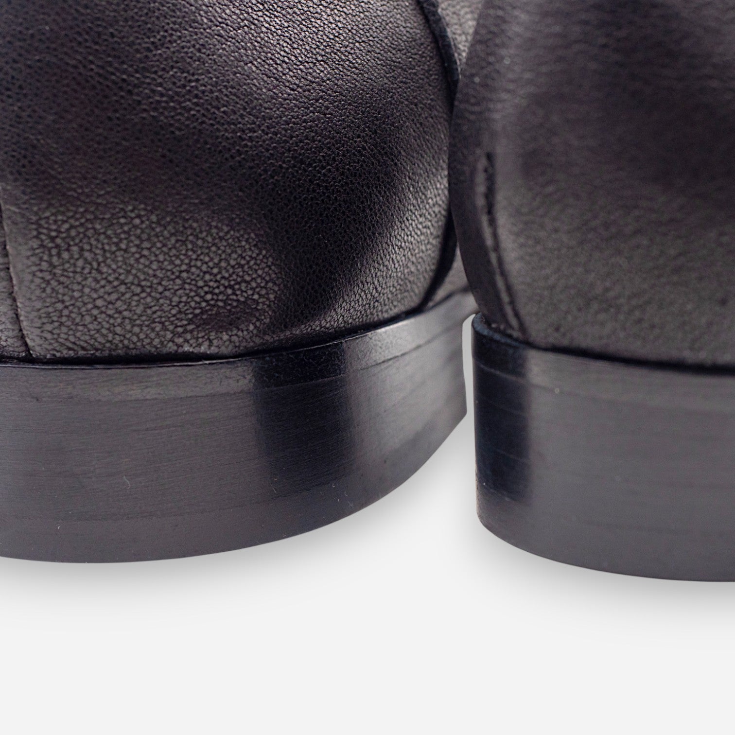 Eva Picci Ranch Women's Moccasins in Black Leather MO2599
