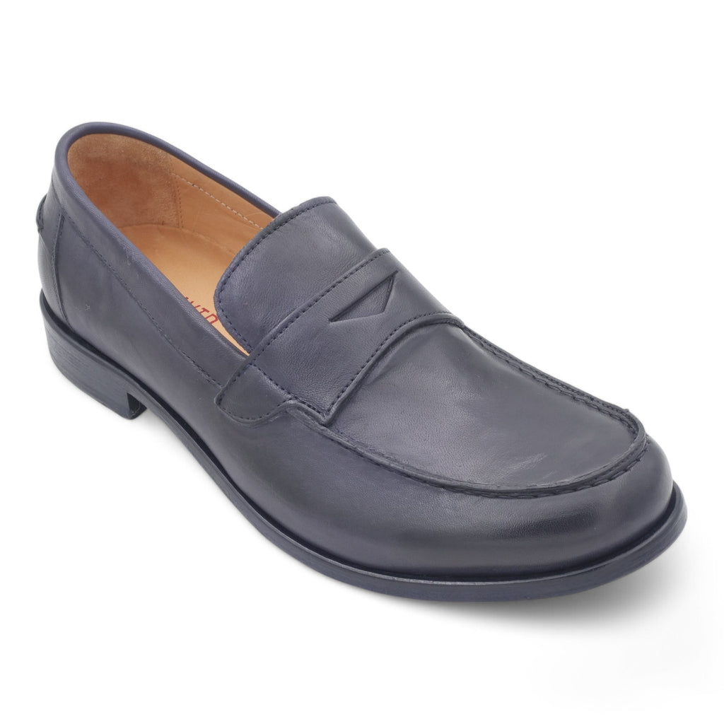 '- ["Artigianato","JP\/DAVID","Mocassini","PE25","Scarpe","Uomo"] - Mocassini Uomo JP/DAVID Papua Blue 2580/1/170 - Lupis SRL