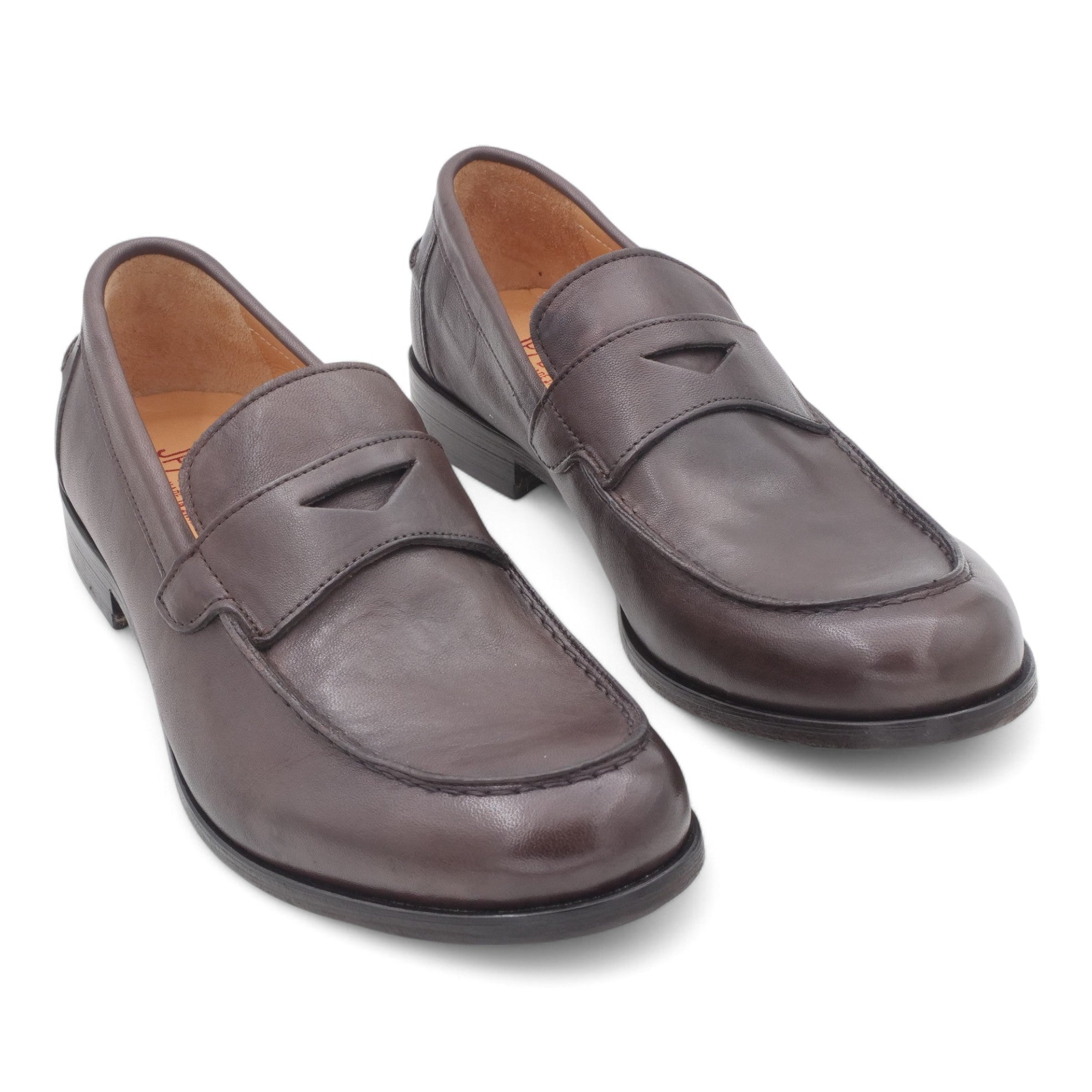 '- ["Artigianato","JP\/DAVID","Mocassini","PE25","Scarpe","Uomo"] - Mocassini Uomo JP/DAVID Papua Marrone 2580/1/176 - Lupis SRL