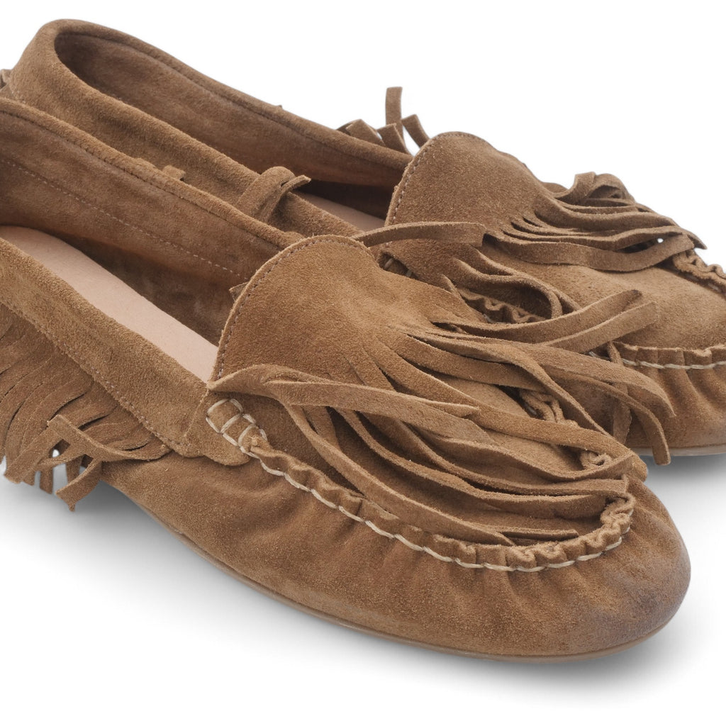 '- ["Artigianato","Eva Picci","Mocassini","PE25","Scarpe"] - Mocassini da Donna Eva Picci Camoscio Sand EKLEI05-01 - Lupis SRL