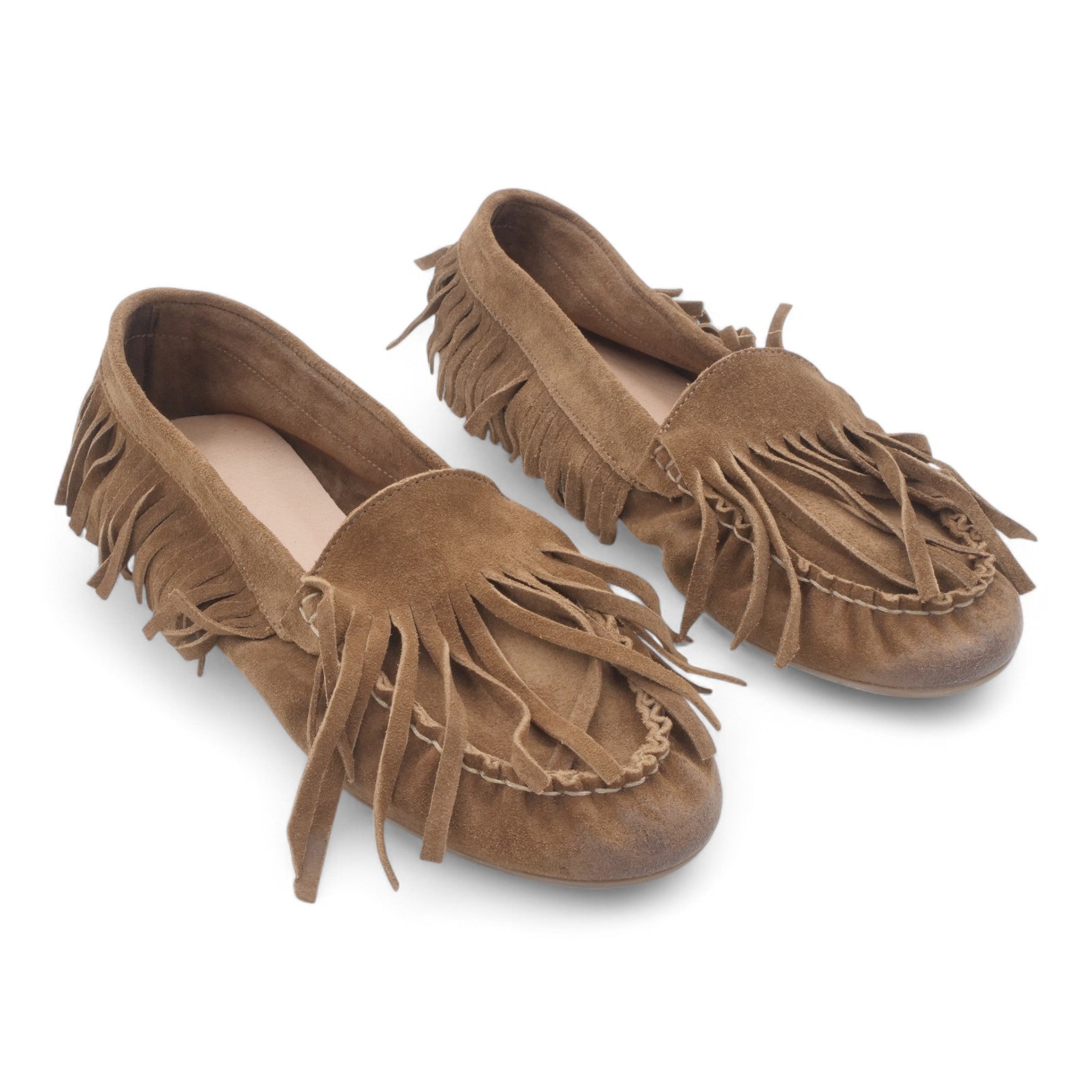 '- ["Artigianato","Eva Picci","Mocassini","PE25","Scarpe"] - Mocassini da Donna Eva Picci Camoscio Sand EKLEI05-01 - Lupis SRL