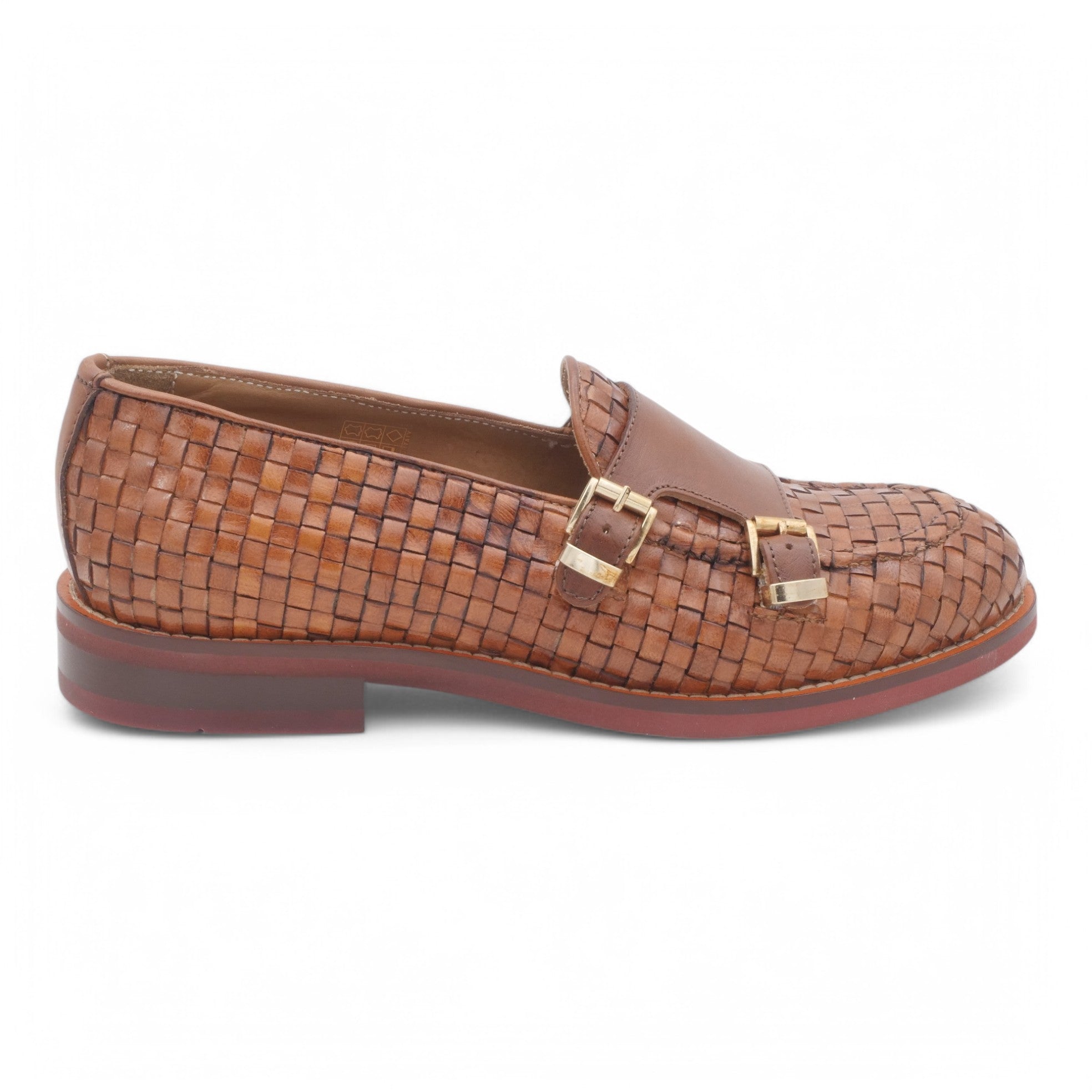 '- ["Artigianato","Donna","Eva Picci","Mocassini","PE25","Scarpe"] - Mocassino da Donna Intrecciato Eva Picci Cuoio 0414 - Lupis SRL