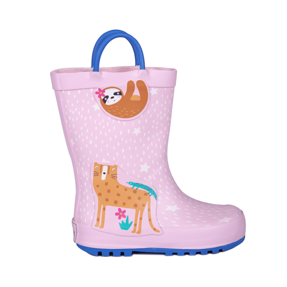 '- ["Kids","Mr. Tiggle","Scarpe","Stivali di gomma"] - Mr. Tiggle Rain Boots Animali Rosa 001-020 - Lupis SRL