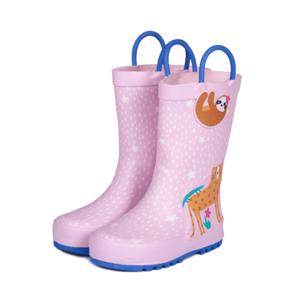 '- ["Kids","Mr. Tiggle","Scarpe","Stivali di gomma"] - Mr. Tiggle Rain Boots Animali Rosa 001-020 - Lupis SRL