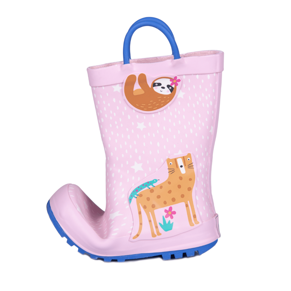 '- ["Kids","Mr. Tiggle","Scarpe","Stivali di gomma"] - Mr. Tiggle Rain Boots Animali Rosa 001-020 - Lupis SRL