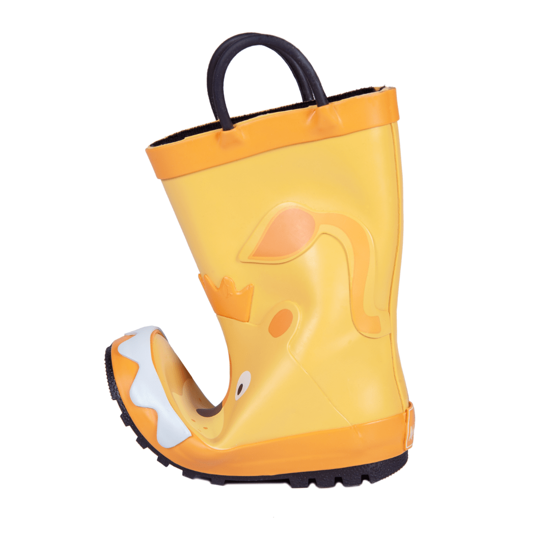 '- ["Kids","Mr. Tiggle","Scarpe","Stivali di gomma","Ultima Taglia"] - Mr. Tiggle Rain Boots Leone Giallo 001 019 - Lupis SRL