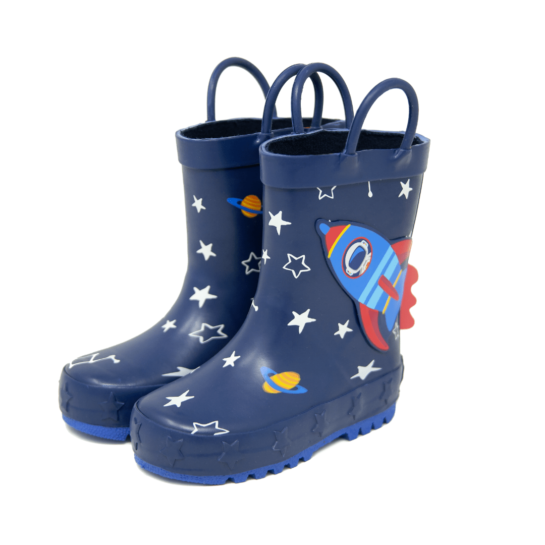 '- ["Kids","Mr. Tiggle","Scarpe","Stivali di gomma"] - Mr. Tiggle Rain Boots Razzo Blu 001 011 - Lupis SRL