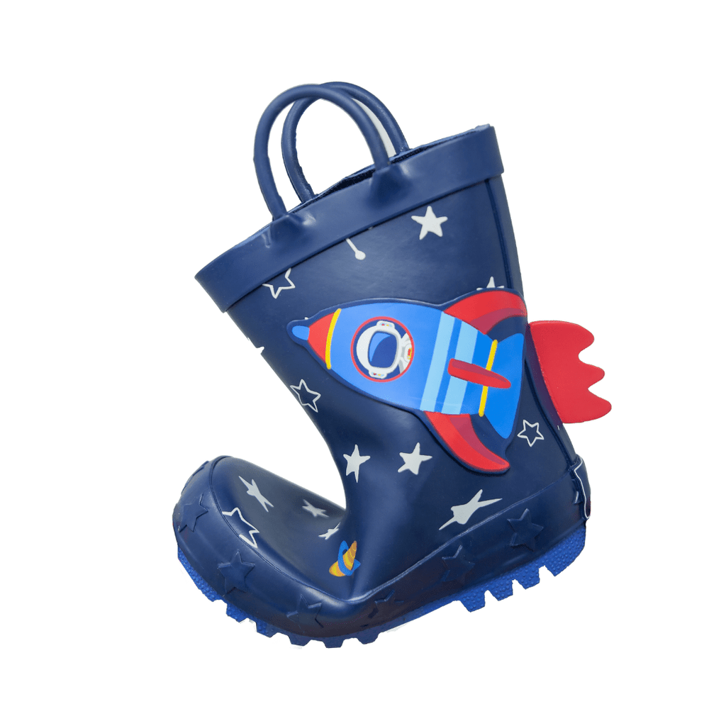 '- ["Kids","Mr. Tiggle","Scarpe","Stivali di gomma"] - Mr. Tiggle Rain Boots Razzo Blu 001 011 - Lupis SRL