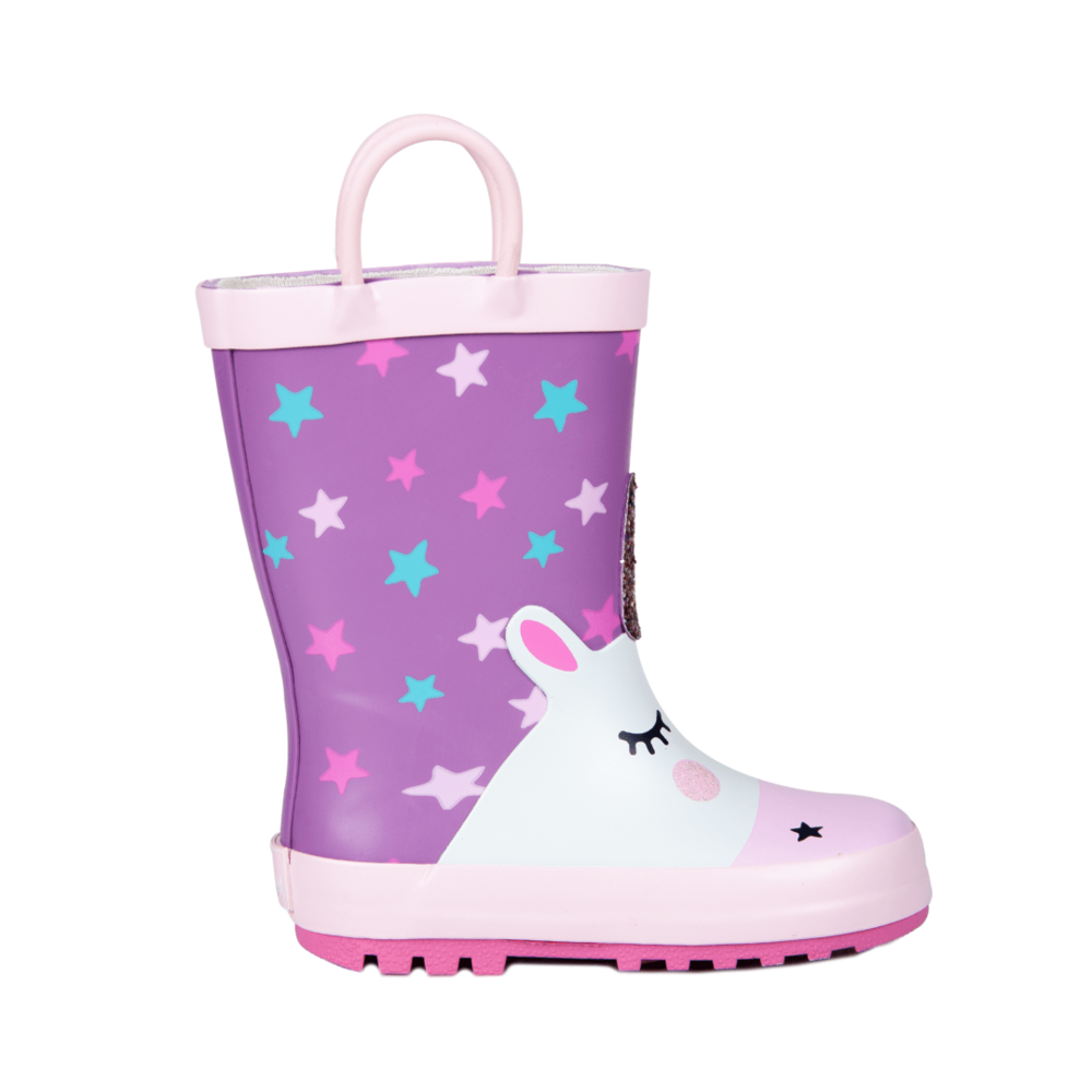 '- ["Kids","Mr. Tiggle","Scarpe","Stivali di gomma"] - Mr. Tiggle Rain Boots Unicorno Stelle 001-023 - Lupis SRL