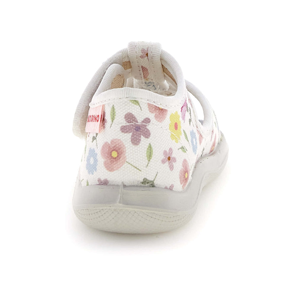 Naturino Kids' Sandals Paros Canvas Flowering White 1500757-44-0N01