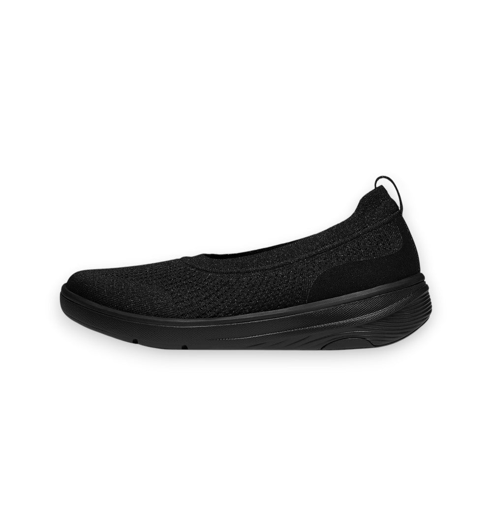 FitFlop Ballerina Donna Super-Q Knit Ballet Flats All Black E5Y-090