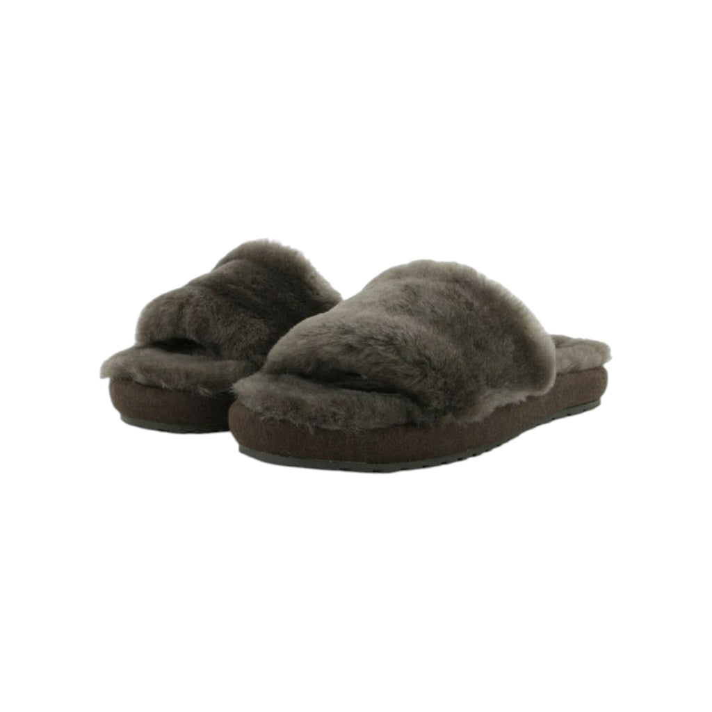 Pantofole Donna Emu Mckay Montone Gomma Dark Olive W13088-OLID